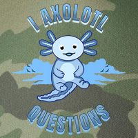 I Axolotl Questions Blue Axolotl Design Legacy Tie Dye Trucker Hat