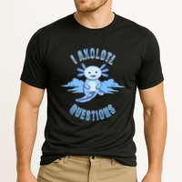 I Axolotl Questions Blue Axolotl Design Performance Shirt