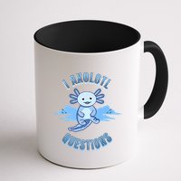 I Axolotl Questions Blue Axolotl Design Mug