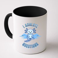 I Axolotl Questions Blue Axolotl Design Mug