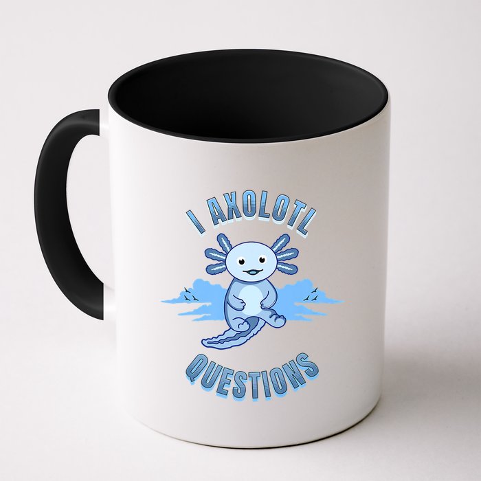 I Axolotl Questions Blue Axolotl Design Mug