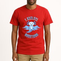 I Axolotl Questions Blue Axolotl Design Tall T-Shirt