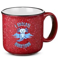 I Axolotl Questions Blue Axolotl Design 15oz Campfire Ceramic Mug