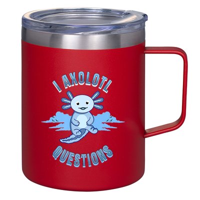 I Axolotl Questions Blue Axolotl Design 12oz Stainless Steel Coffee Mug