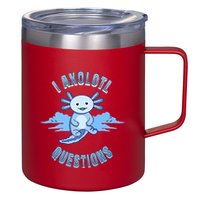 I Axolotl Questions Blue Axolotl Design 12oz Stainless Steel Coffee Mug