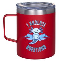 I Axolotl Questions Blue Axolotl Design 12oz Stainless Steel Coffee Mug