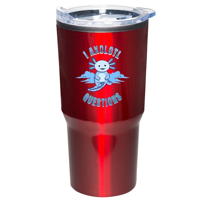 I Axolotl Questions Blue Axolotl Design Tumbler