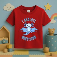 I Axolotl Questions Blue Axolotl Design Toddler T-Shirt