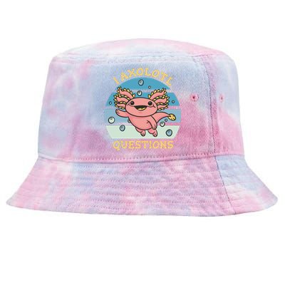 I Axolotl Questions Tie-Dyed Bucket Hat