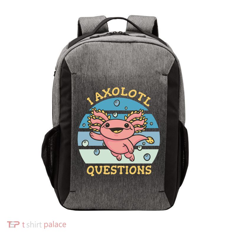 I Axolotl Questions Vector Backpack