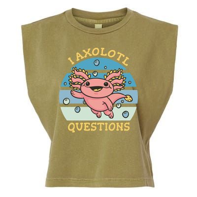 I Axolotl Questions Garment-Dyed Women's Muscle Tee