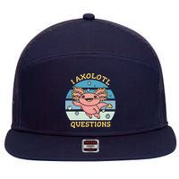 I Axolotl Questions 7 Panel Mesh Trucker Snapback Hat