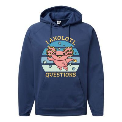 I Axolotl Questions Performance Fleece Hoodie