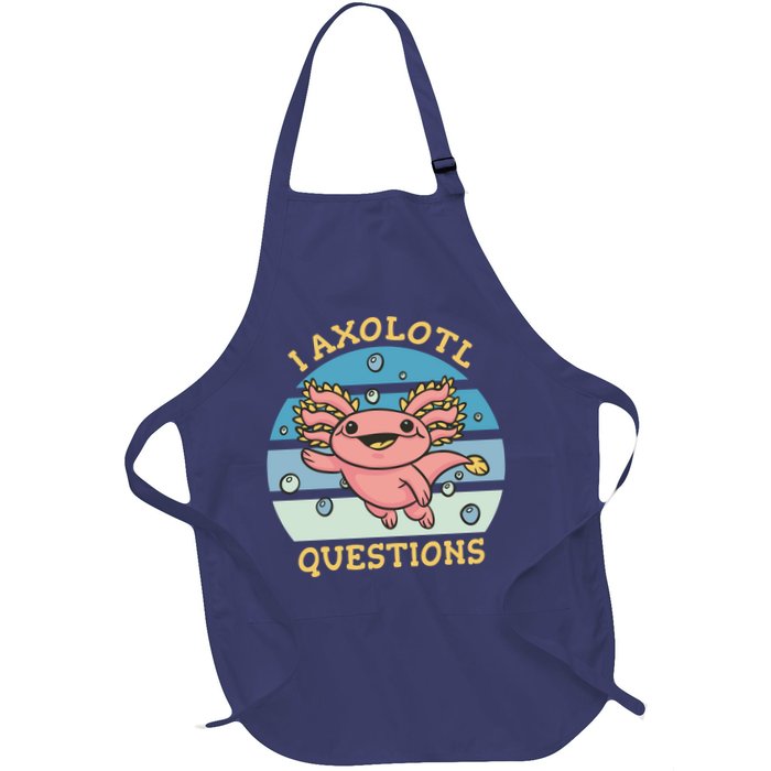 I Axolotl Questions Full-Length Apron With Pockets