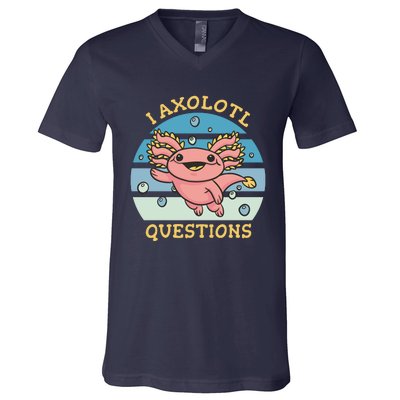 I Axolotl Questions V-Neck T-Shirt