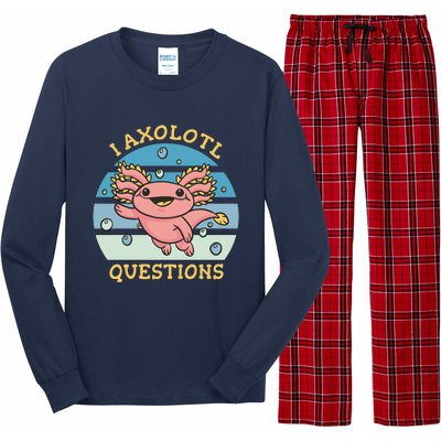 I Axolotl Questions Long Sleeve Pajama Set