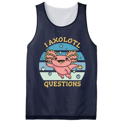 I Axolotl Questions Mesh Reversible Basketball Jersey Tank