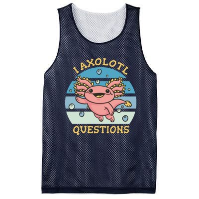 I Axolotl Questions Mesh Reversible Basketball Jersey Tank