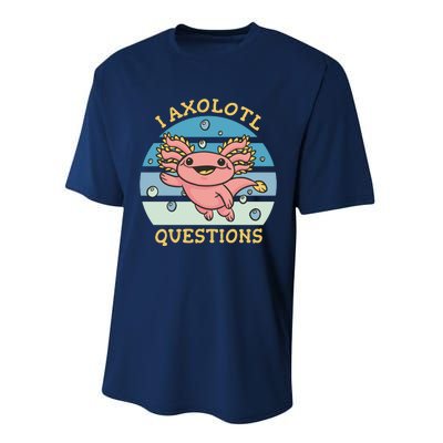 I Axolotl Questions Performance Sprint T-Shirt