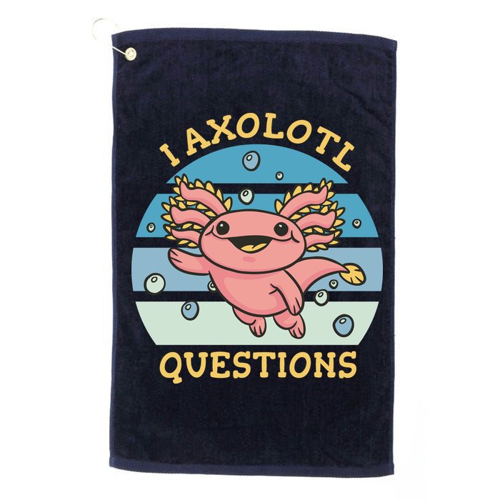 I Axolotl Questions Golf Towel