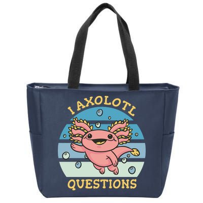I Axolotl Questions Zip Tote Bag