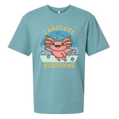 I Axolotl Questions Sueded Cloud Jersey T-Shirt