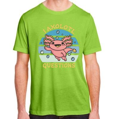 I Axolotl Questions Retro Cute Adult ChromaSoft Performance T-Shirt