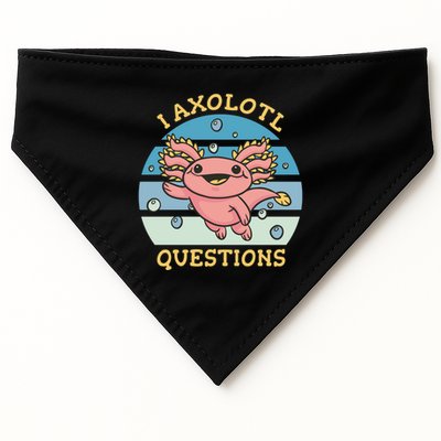 I Axolotl Questions Retro Cute USA-Made Doggie Bandana