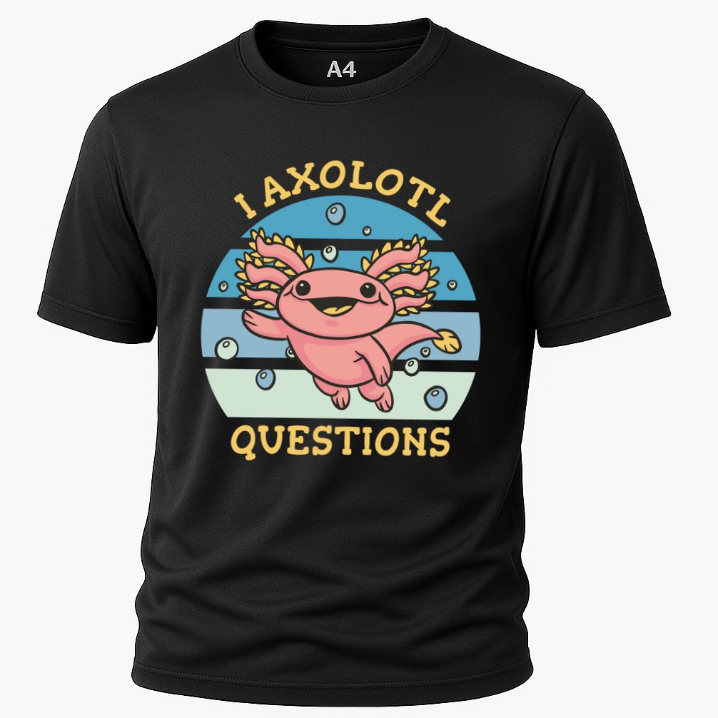 I Axolotl Questions Retro Cute Performance Shirt