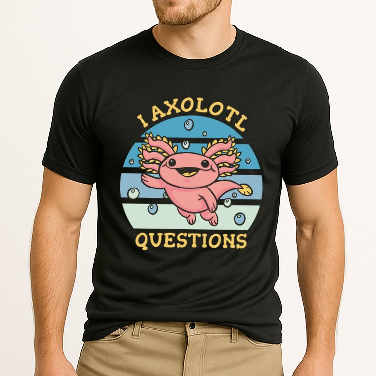 I Axolotl Questions Retro Cute Performance Shirt