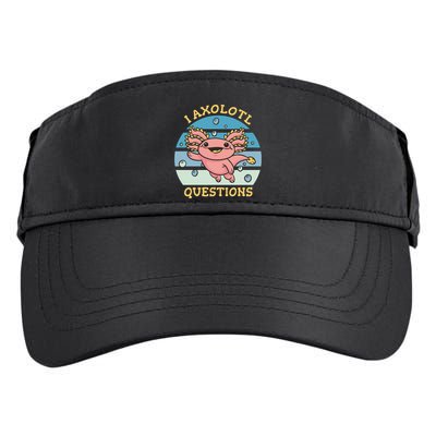 I Axolotl Questions Retro Cute Adult Drive Performance Visor