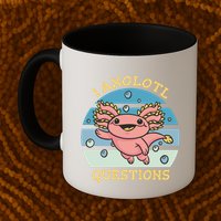 I Axolotl Questions Retro Cute Mug