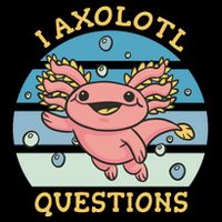 I Axolotl Questions Retro Cute Drawstring Bag
