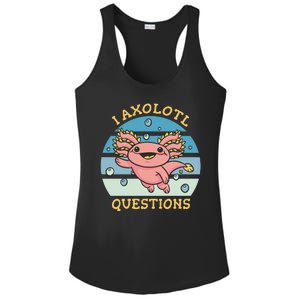 I Axolotl Questions Retro Cute Ladies PosiCharge Competitor Racerback Tank