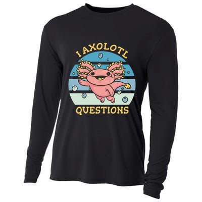 I Axolotl Questions Retro Cute Cooling Performance Long Sleeve Crew