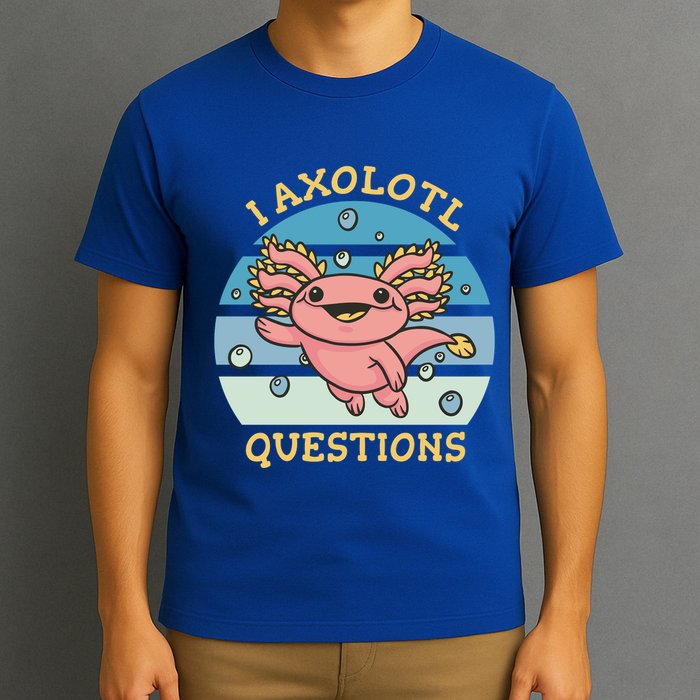 I Axolotl Questions Retro Cute T-Shirt
