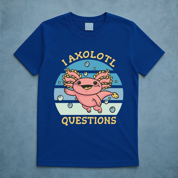 I Axolotl Questions Retro Cute T-Shirt