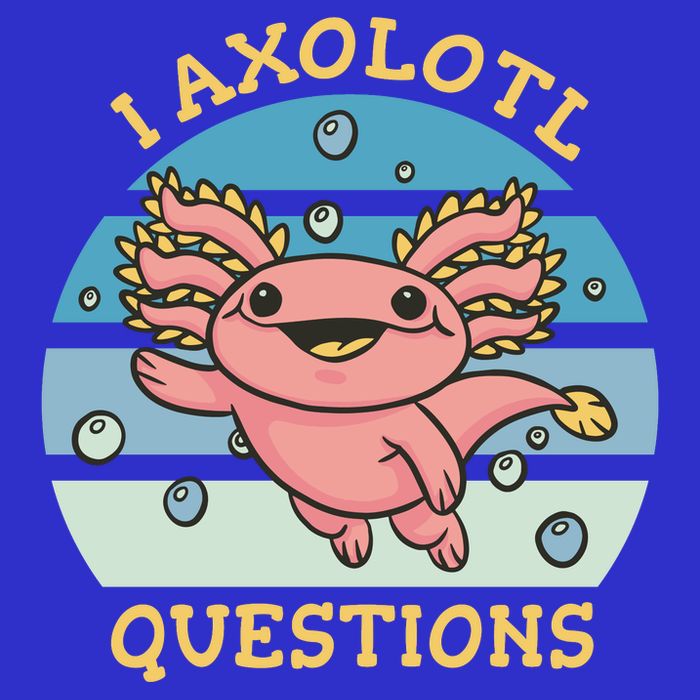 I Axolotl Questions Retro Cute T-Shirt