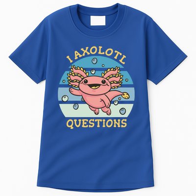 I Axolotl Questions Retro Cute Tall T-Shirt