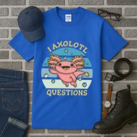 I Axolotl Questions Retro Cute Tall T-Shirt