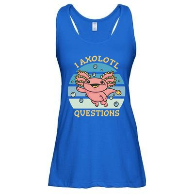 I Axolotl Questions Retro Cute Ladies Essential Flowy Tank