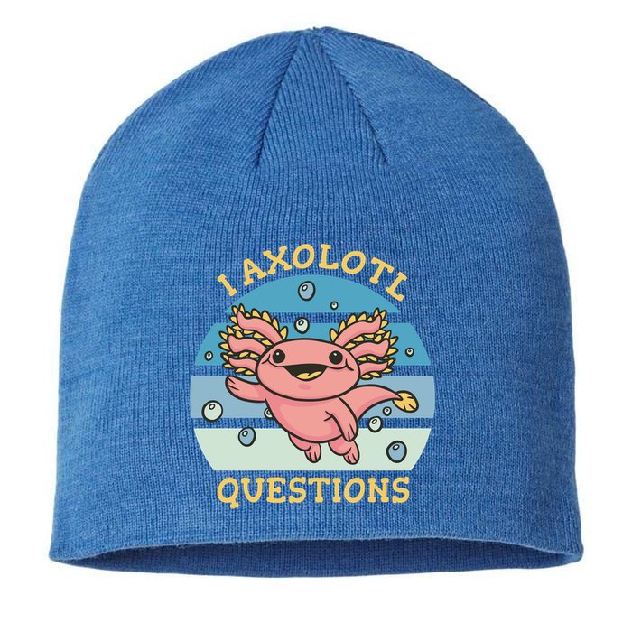 I Axolotl Questions Retro Cute Sustainable Beanie