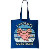 I Axolotl Questions Retro Cute Tote Bag