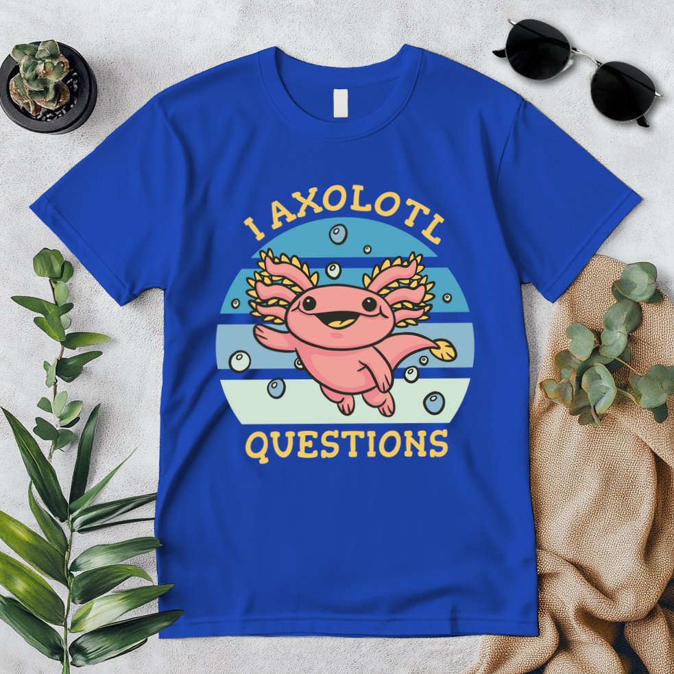 I Axolotl Questions Retro Cute Premium T-Shirt