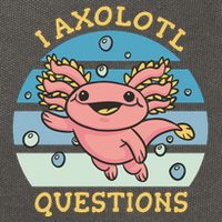 I Axolotl Questions Retro Cute Cotton Canvas Backpack
