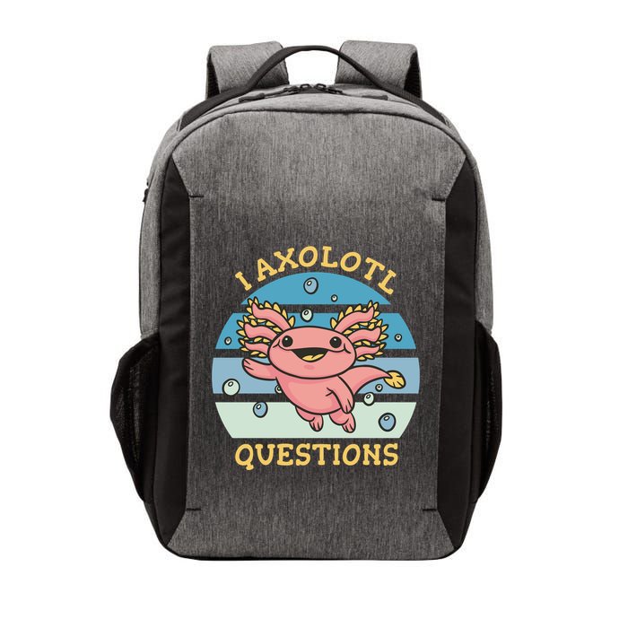 I Axolotl Questions Retro Cute Vector Backpack