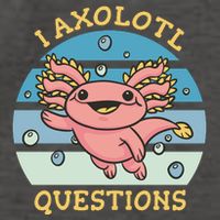 I Axolotl Questions Retro Cute Vector Backpack