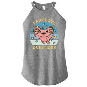 I Axolotl Questions Retro Cute Women's Perfect Tri Rocker Tank