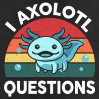 I Axolotl Questions Cute Axolotl 7 Panel Mesh Trucker Snapback Hat