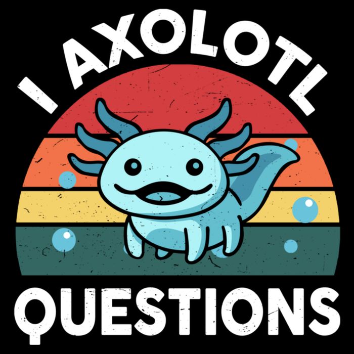 I Axolotl Questions Cute Axolotl Sweatshirt